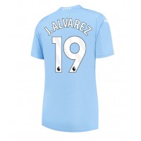 Dámy Fotbalový dres Manchester City Julian Alvarez #19 2023-24 Domácí Krátký Rukáv